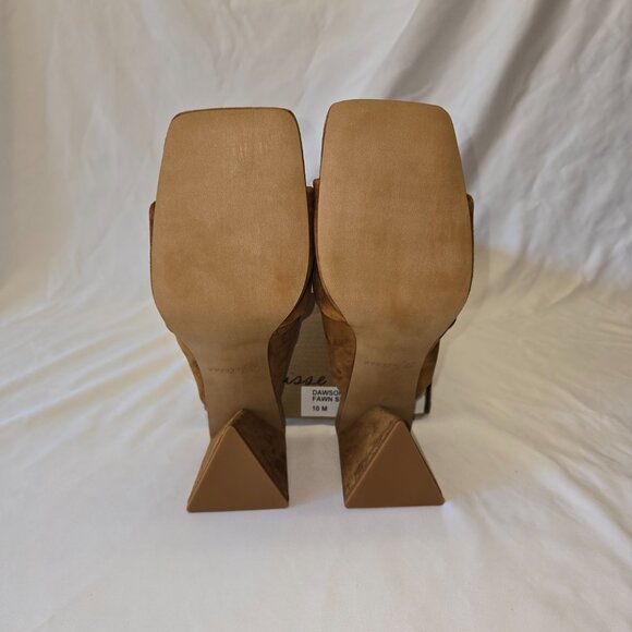 Matisse Dawson Suede Heeled Sandal in Fawn, Women's Size 10, New in Box - Picture 6 of 9